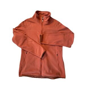 REI Co-op Full Zip Fleece Jacket Women's Medium Burnt Orange/Rust Outdoors